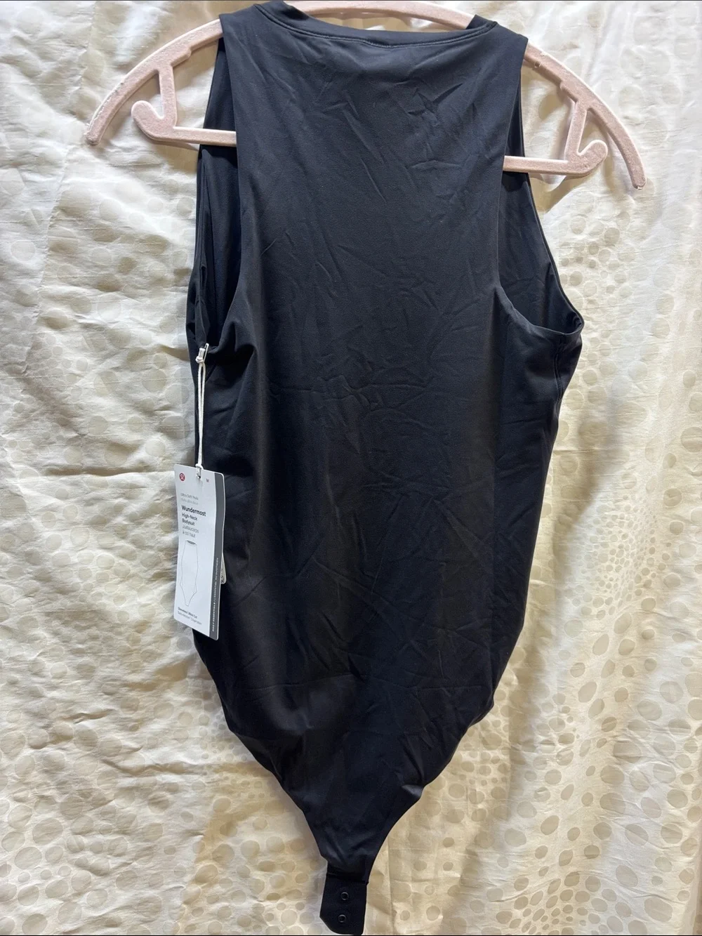 Lululemon NWT - Wundermost high neck Black Sleeveless Bodysuit